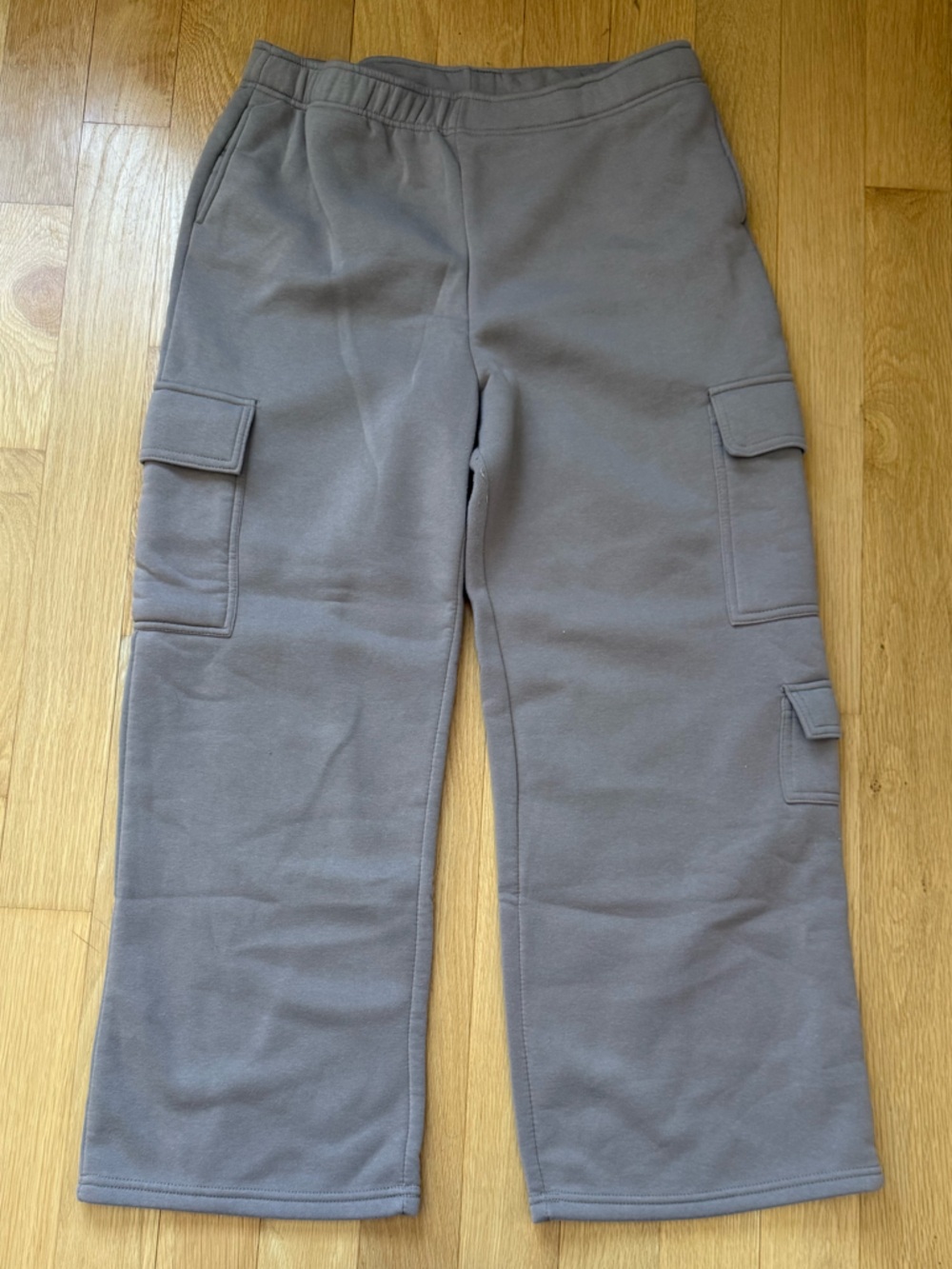 Pink Rose Taupe Cargo Track Pants